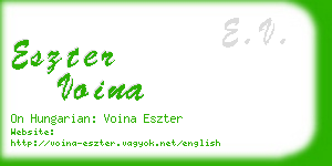 eszter voina business card